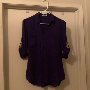 Purple Work Blouse